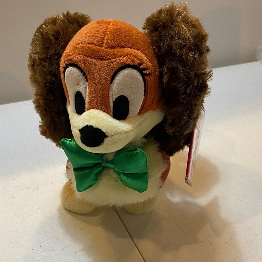 Disney Minnie Plush Dog with Green Bow Fifi